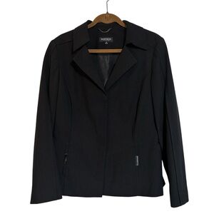 John Meyer Black Blazer Women's Size 14 Hidden Button